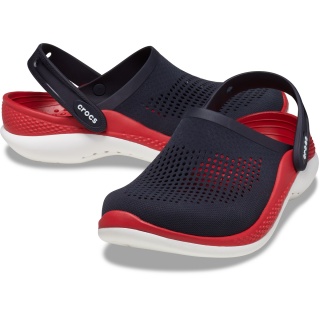 Crocs Sandale LiteRide 360 Clog (supermiękkie, lekkie) granatowo/czerwone - 1 para